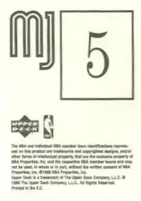 Back of Michael Jordan