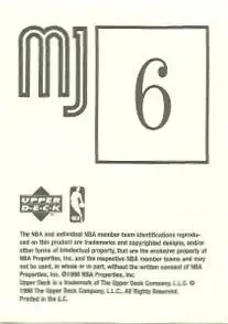 Back of Michael Jordan