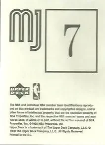 Back of Michael Jordan