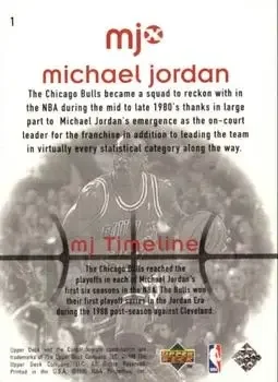 Back of Michael Jordan