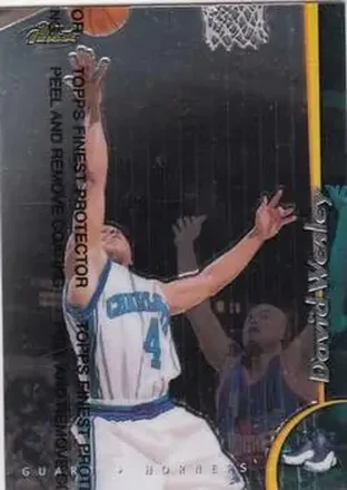 1998-99 Finest #21 - David Wesley - Charlotte Hornets