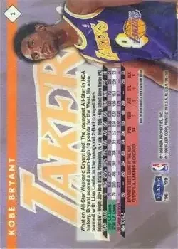Back of Kobe Bryant