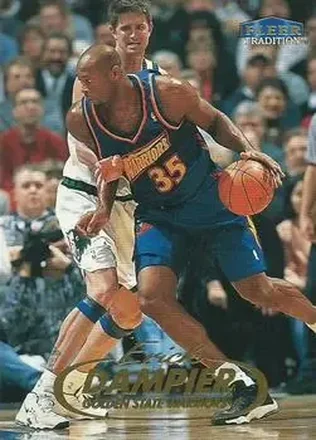 1998-99 Fleer Tradition #35 - Erick Dampier - Golden State Warriors 1998-99 Fleer Tradition #35 - Erick Dampier - Golden State Warriors
