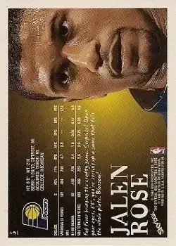 Back of Jalen Rose