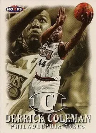 1998-99 Hoops #21 - Derrick Coleman - Philadelphia 76ers 1998-99 Hoops #21 - Derrick Coleman - Philadelphia 76ers