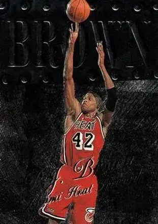 1998-99 Metal Universe #18 - P.J. Brown - Miami Heat