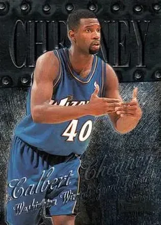 1998-99 Metal Universe #77 - Calbert Cheaney - Washington Wizards