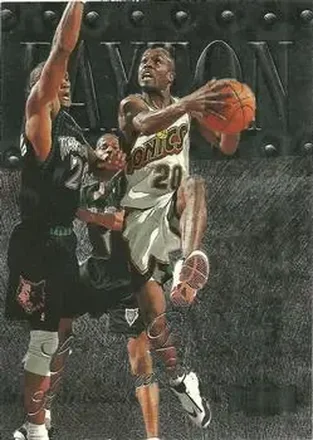 1998-99 Metal Universe #82 - Gary Payton - Seattle SuperSonics