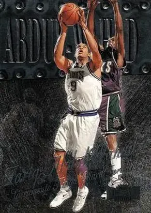 1998-99 Metal Universe #89 - Tariq Abdul-Wahad - Sacramento Kings