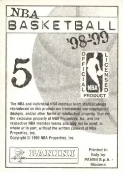 Back of Antoine Walker