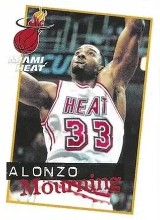 1998-99 Panini NBA Stickers #8 Alonzo Mourning