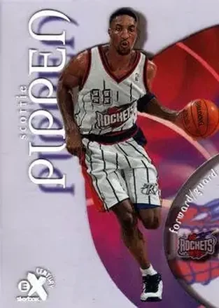 1998-99 SkyBox E-X Century #2 - Scottie Pippen - Houston Rockets