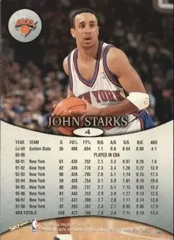 Back of John Starks