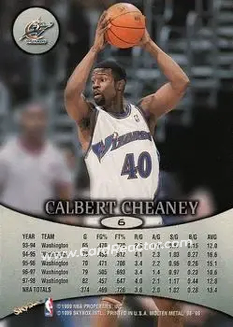 Back of Calbert Cheaney