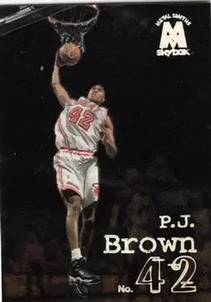 1998-99 SkyBox Molten Metal #40 - P.J. Brown - Miami Heat