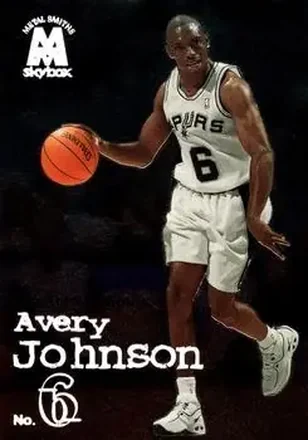 1998-99 SkyBox Molten Metal #42 - Avery Johnson - San Antonio Spurs
