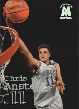 1998-99 SkyBox Molten Metal #43 - Chris Anstey - Dallas Mavericks