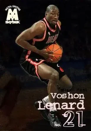 1998-99 SkyBox Molten Metal #45 - Voshon Lenard - Miami Heat