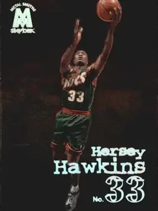 1998-99 SkyBox Molten Metal #47 - Hersey Hawkins - Seattle SuperSonics