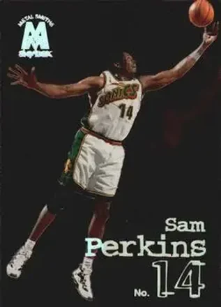 1998-99 SkyBox Molten Metal #52 - Sam Perkins - Seattle SuperSonics