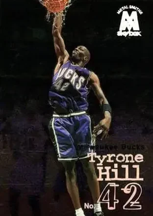 1998-99 SkyBox Molten Metal #60 - Tyrone Hill - Milwaukee Bucks