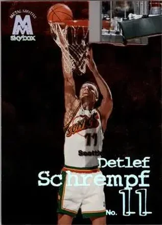 1998-99 SkyBox Molten Metal #64 - Detlef Schrempf - Seattle SuperSonics