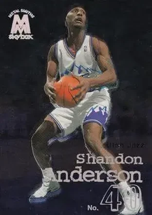 1998-99 SkyBox Molten Metal #97 - Shandon Anderson - Utah Jazz