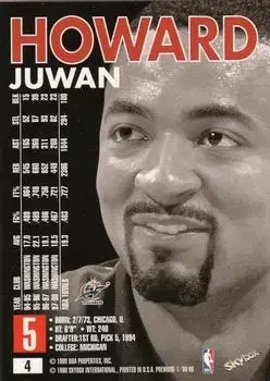 Back of Juwan Howard