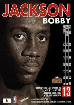 Back of Bobby Jackson