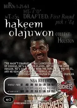 Back of Hakeem Olajuwon
