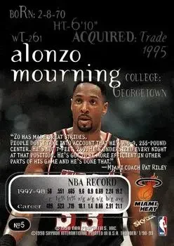 Back of Alonzo Mourning