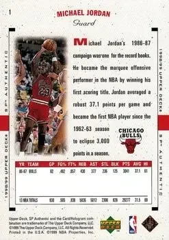 Back of Michael Jordan
