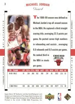 Back of Michael Jordan