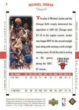 Back of Michael Jordan