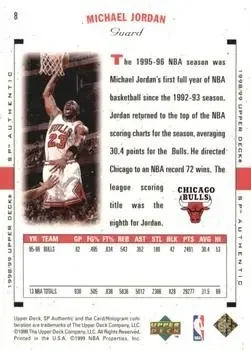 Back of Michael Jordan