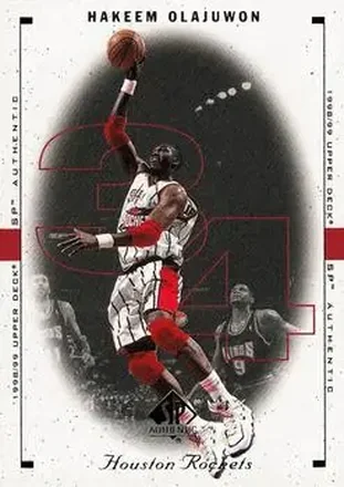 1998-99 SP Authentic #36 Hakeem Olajuwon
