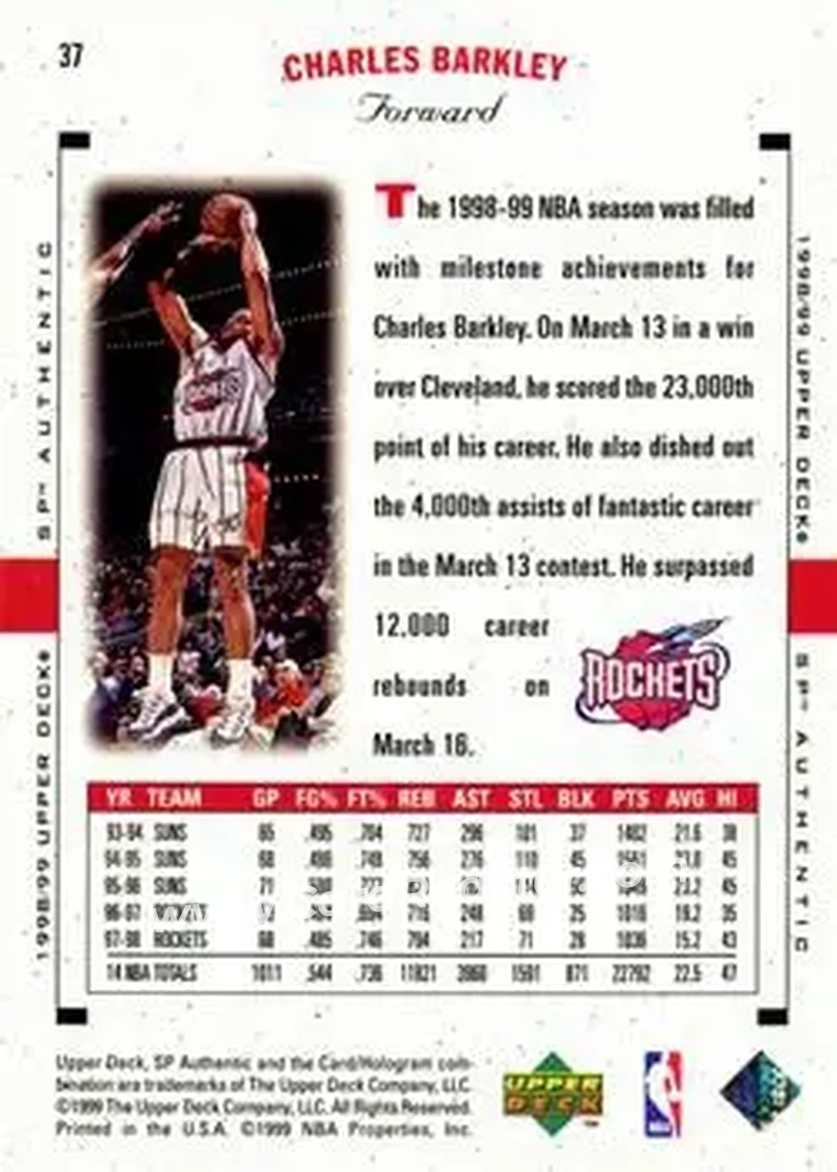 Back of Charles Barkley