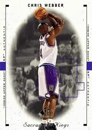 1998-99 SP Authentic #72 Chris Webber