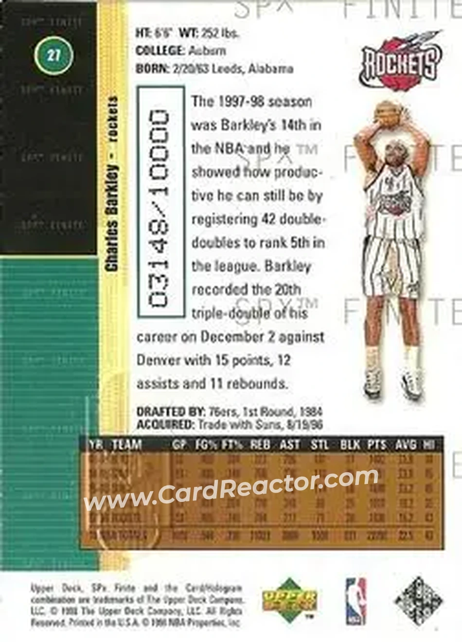 Back of Charles Barkley