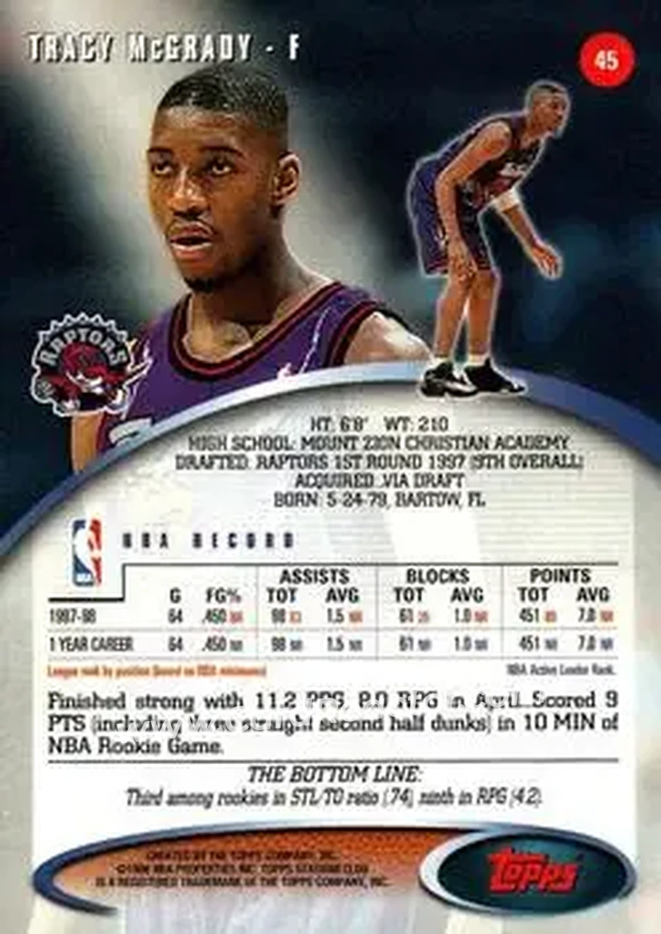 Back of Tracy McGrady