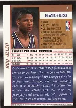 Back of Ray Allen