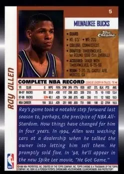 Back of Ray Allen
