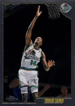 1998-99 Topps Chrome #56 - Malik Sealy - Detroit Pistons