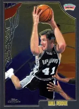1998-99 Topps Chrome #93 - Will Perdue - San Antonio Spurs