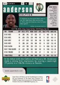 Back of Kenny Anderson