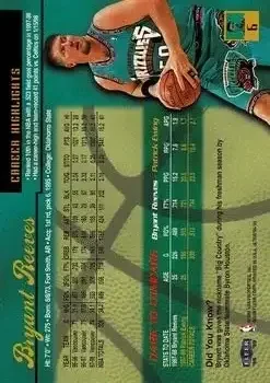 Back of Bryant Reeves