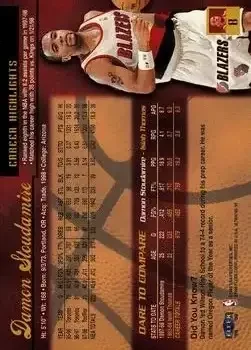 Back of Damon Stoudamire