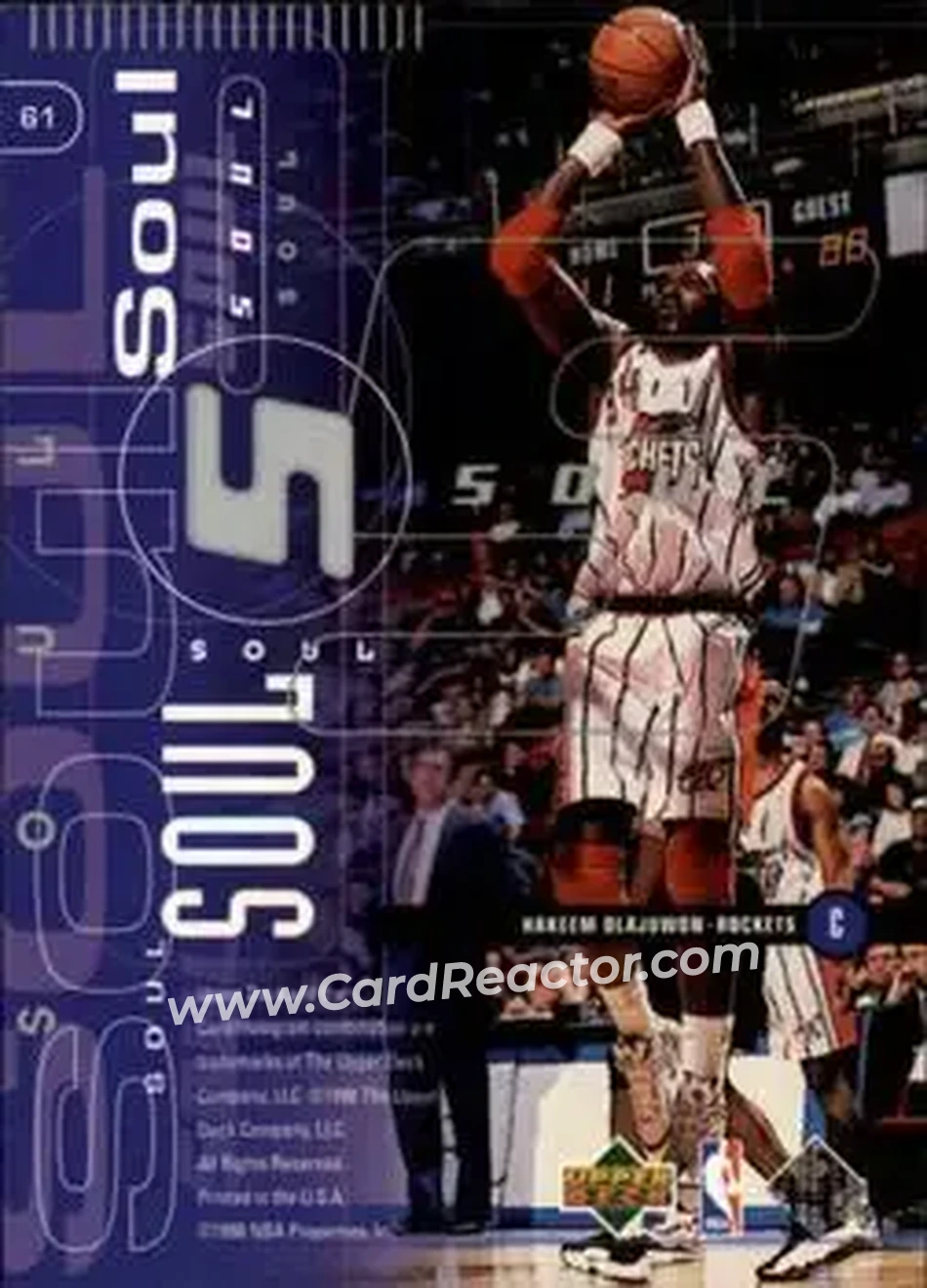 1998-99 Upper Deck #61 - Card #61 - Houston Rockets 1998-99 Upper Deck #61 - Card #61 - Houston Rockets