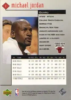 Back of Michael Jordan