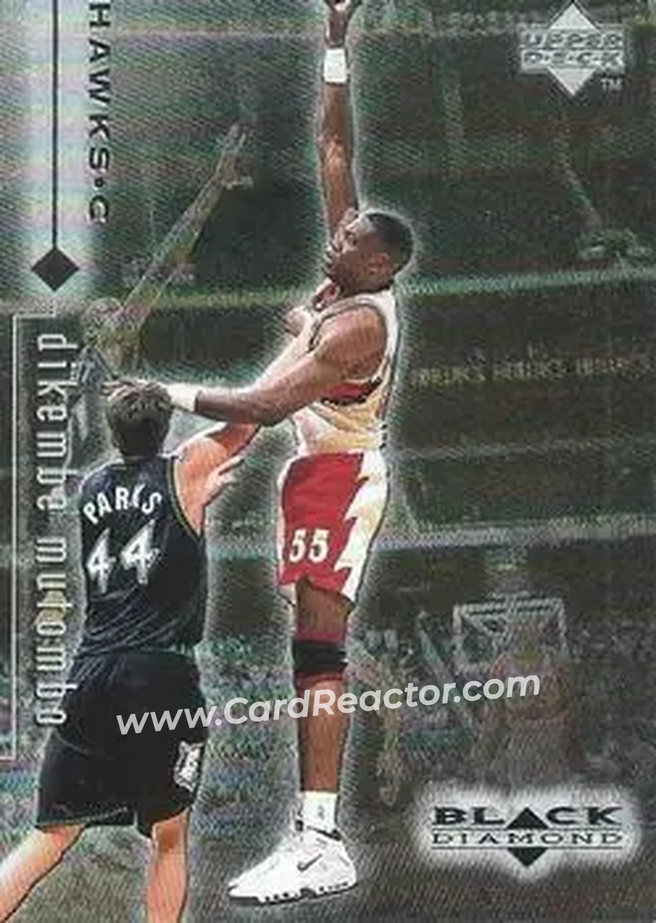 1998-99 Upper Deck Black Diamond #14 - Dikembe Mutombo - Atlanta Hawks